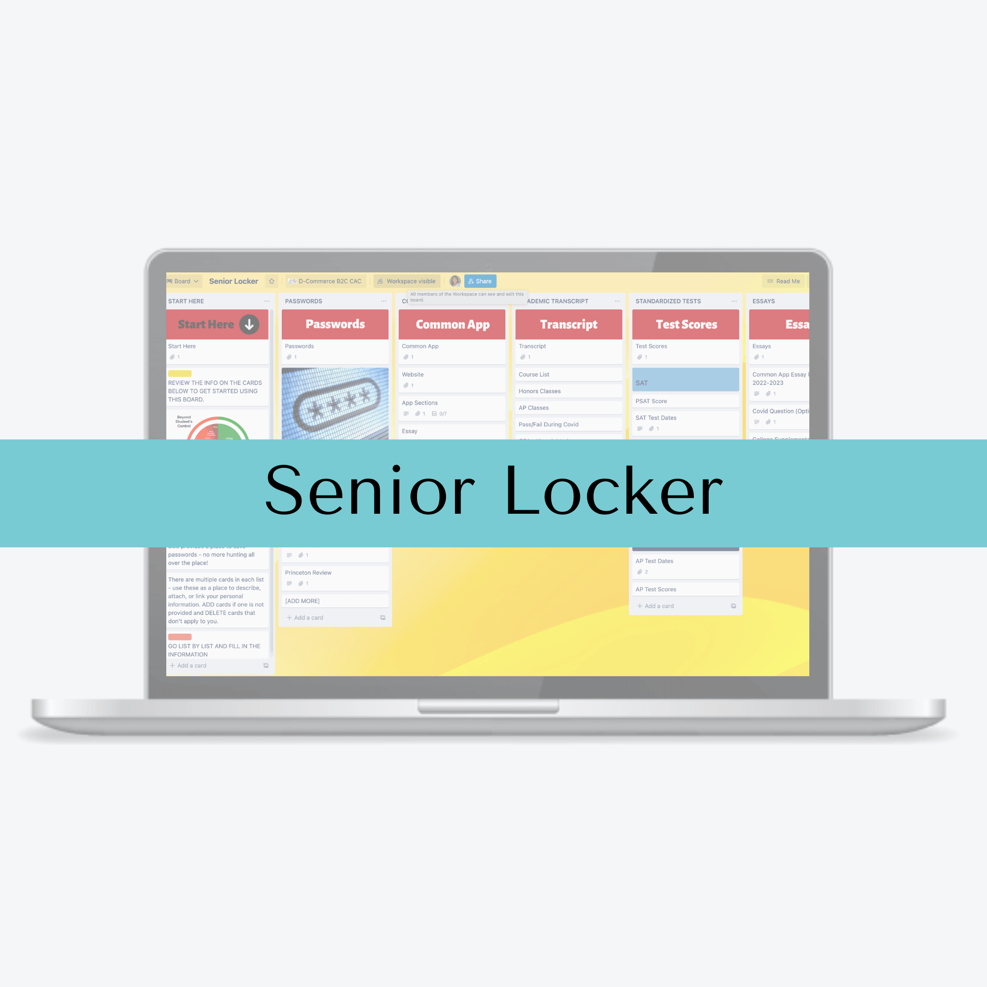 Senior Locker Trello Template