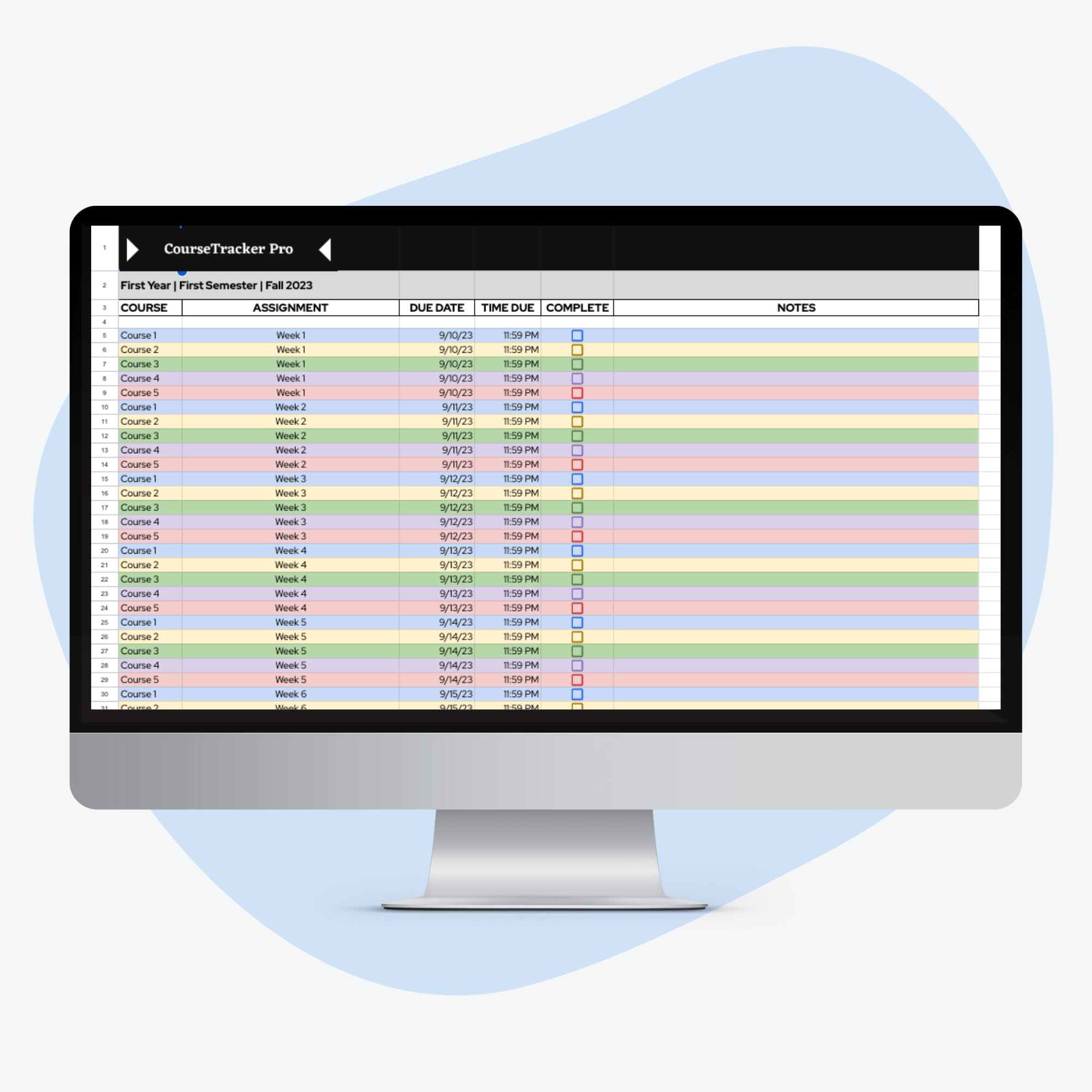 College CourseTracker Pro