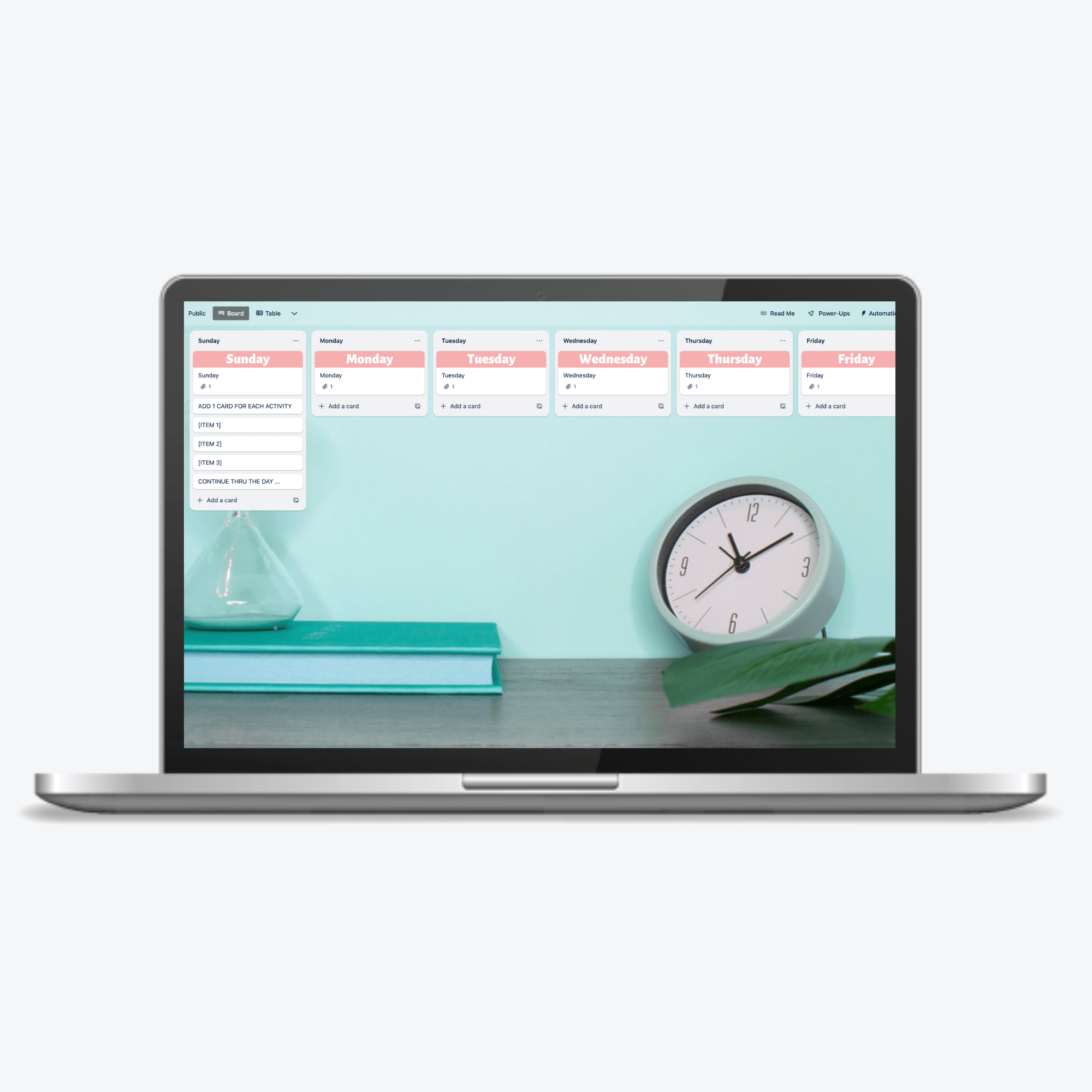 Time Tracker Trello Template
