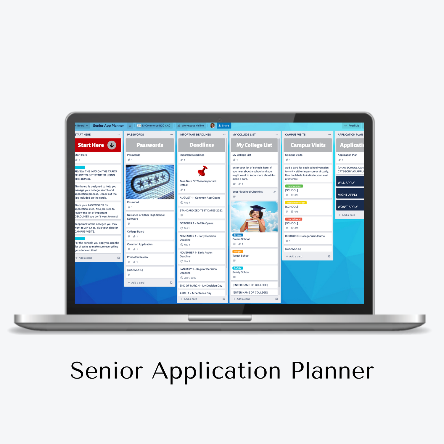 College Apply HUB Trello System