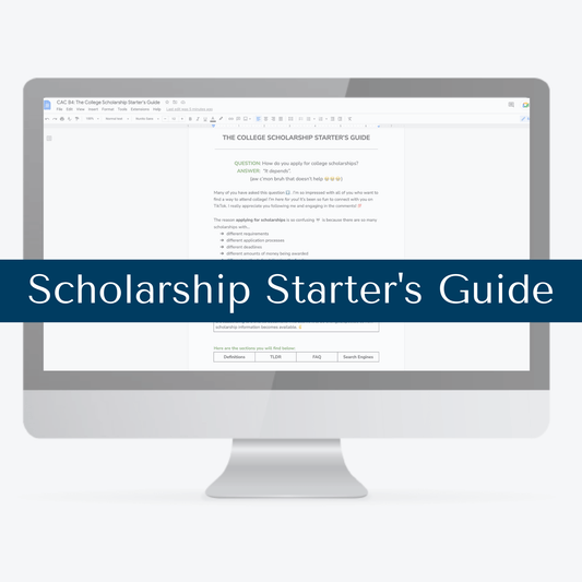 College Scholarship Starter's Guide