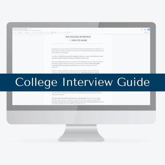 College Interview How-To Guide