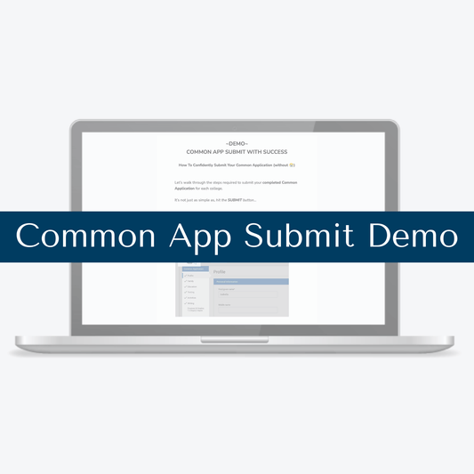 Submit The Common App Demo