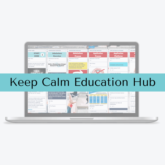 Keep Calm Education Hub Trello Template