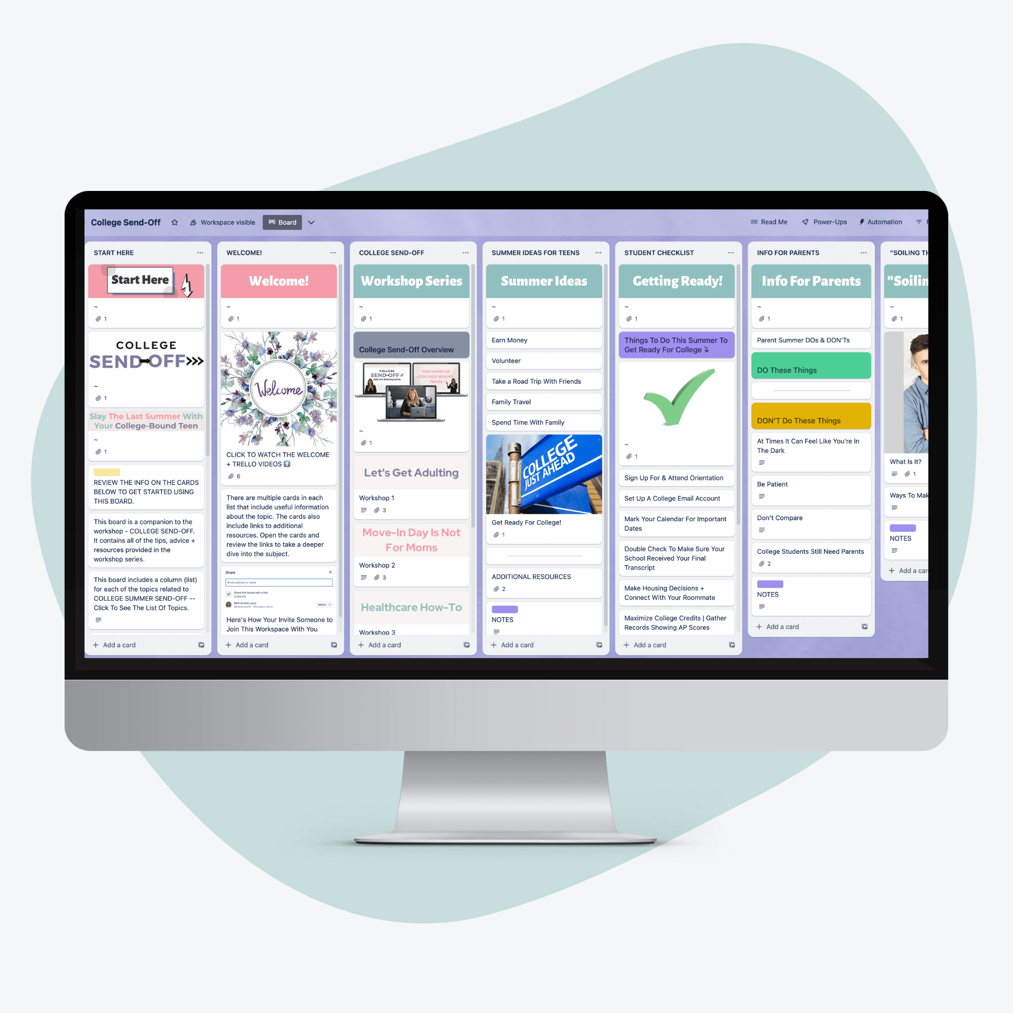 College Send-Off Trello System