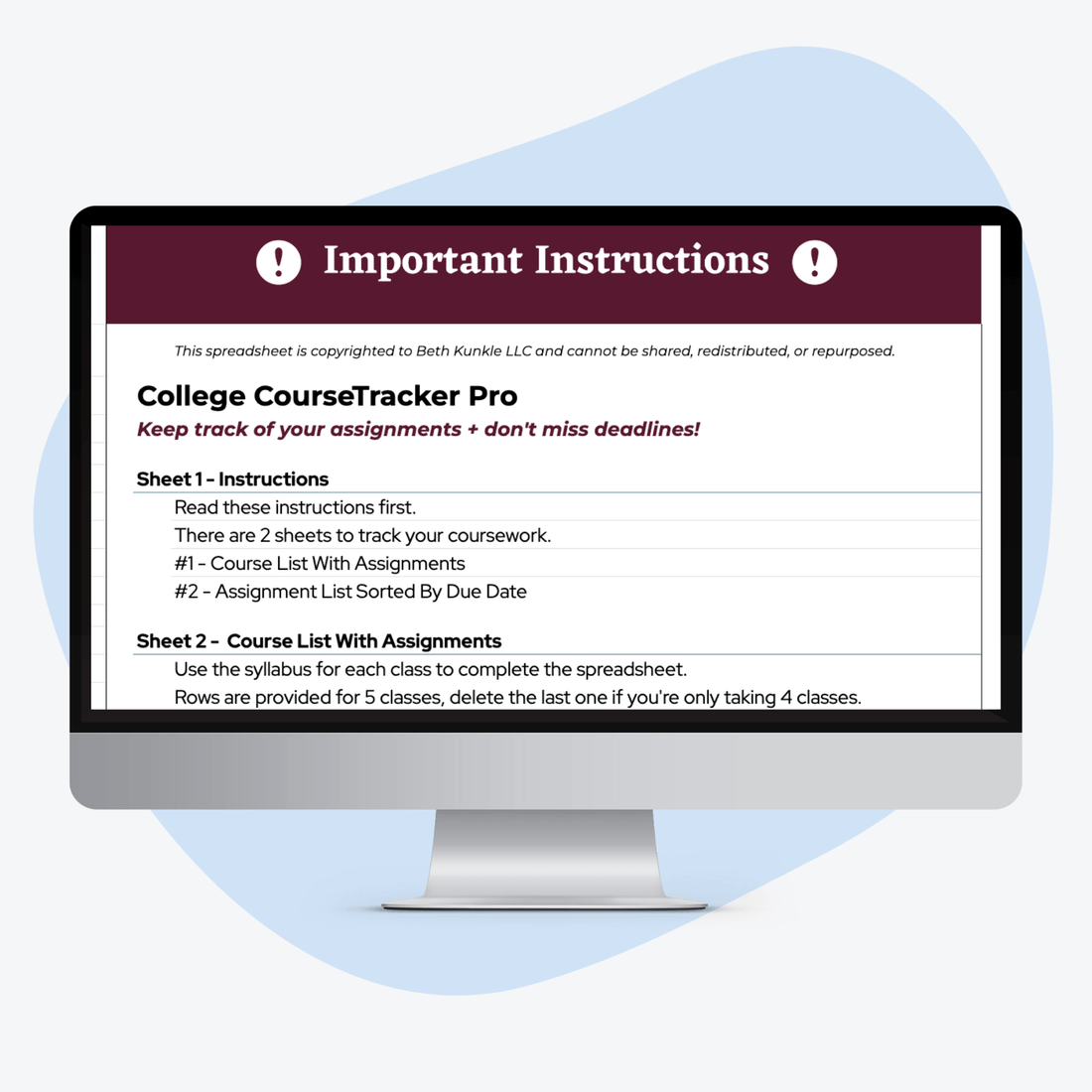 College CourseTracker Pro