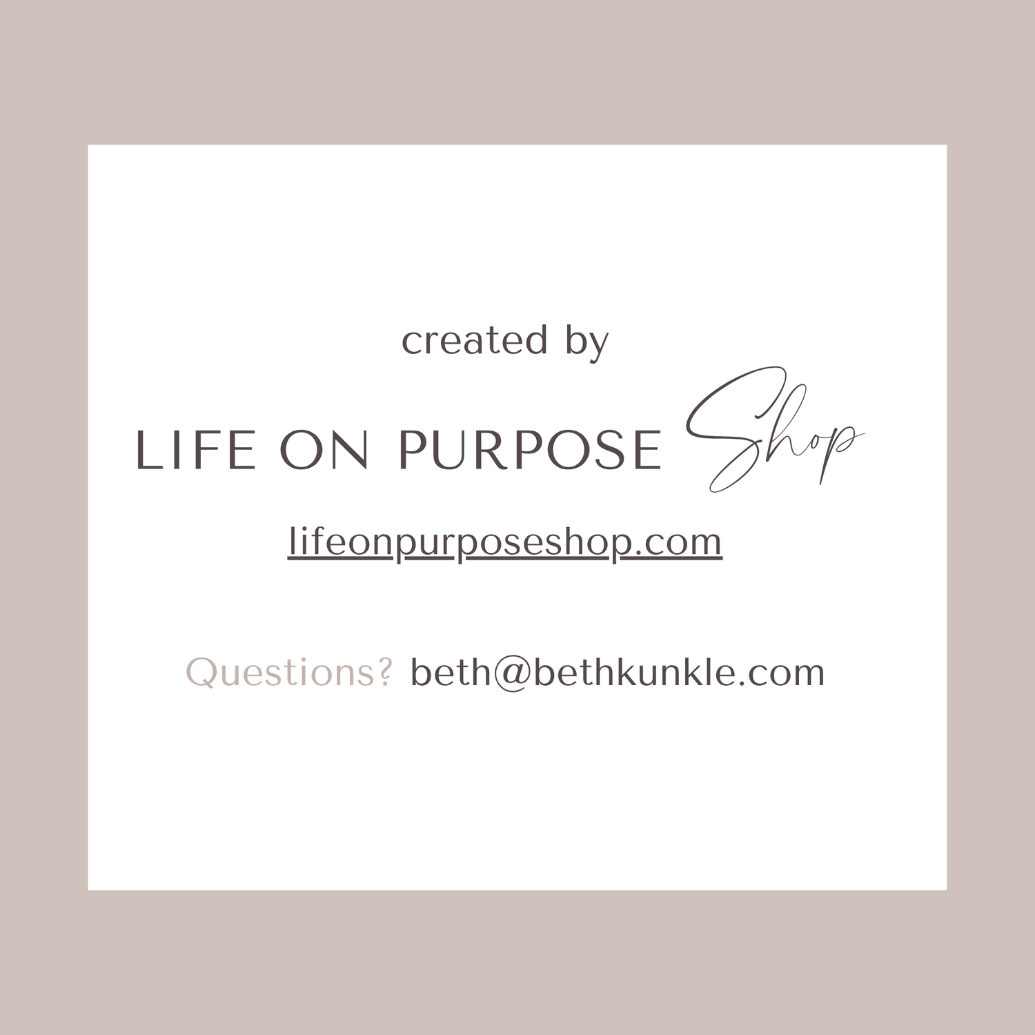 Live An Intentional Life