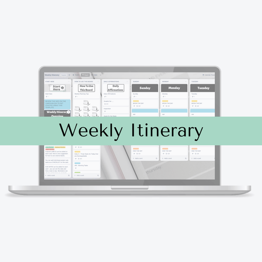 Weekly Itinerary Trello Template
