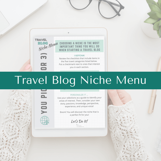Travel Blog Niche Menu