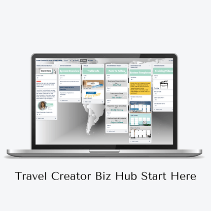 Travel Creator Biz Hub Trello System